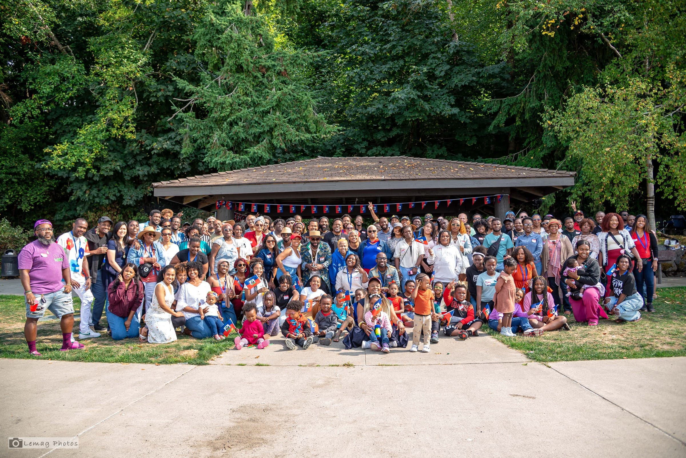 Vibrant Haitian community gathering