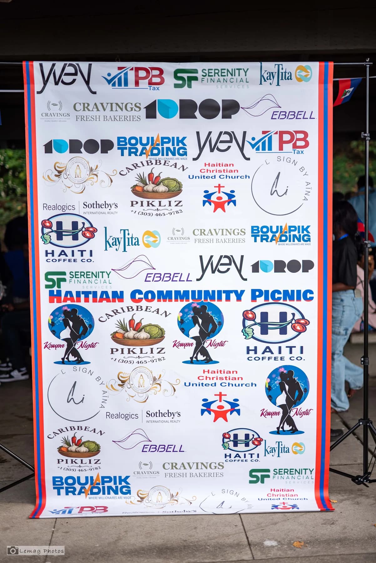 Community supporters gathered together